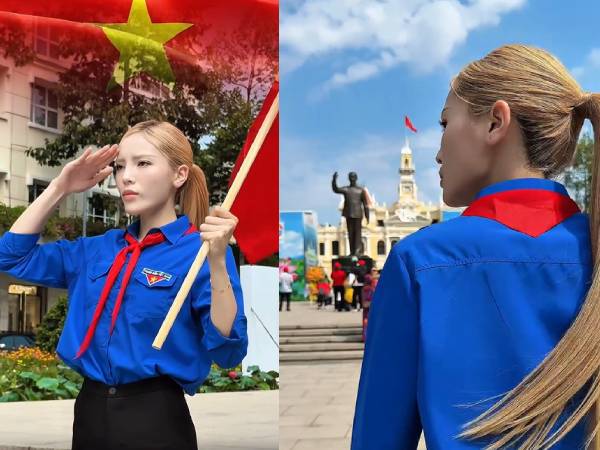 HH Kỳ Duyên chính thức lên tiếng khi bị nói thiếu hiểu biết vì diện áo đoàn viên cùng khăn quàng đỏ