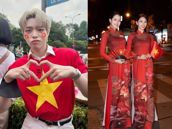 Đại lễ 30/4: Lan Ngọc, Tiểu Vy và dàn sao Việt tự hào tham gia diễu hành, Hoà Minzy đưa con trai 'cắm trại' ngay từ khuya