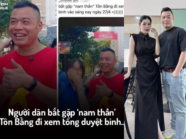 Tôn Bằng đi xem diễu binh, xuất hiện với ngoại hình gây bất ngờ sau 1 năm ly hôn với Hằng Du Mục