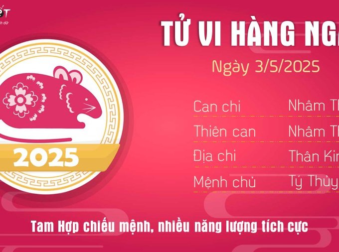 Tử vi thứ 7 ngày 3/5/2025 của 12 con giáp: Dần nhiều biến động, Mùi trách nhiệm