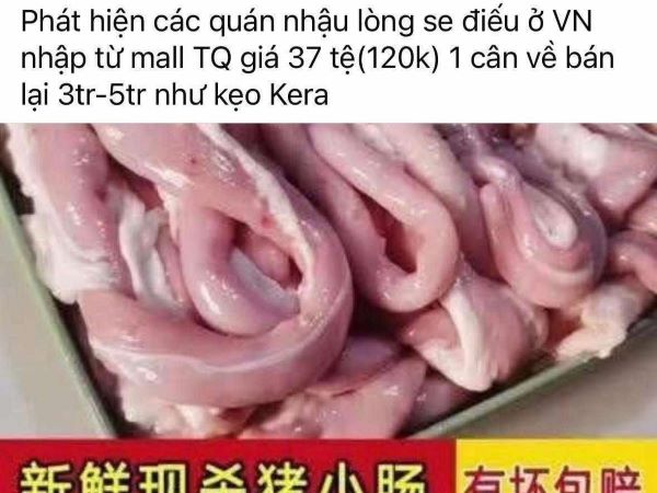 Sự thật bức ảnh lòng se điếu Trung Quốc giá 130.000/kg, về Việt Nam bán 3-5 triệu đồng đang gây xôn xao