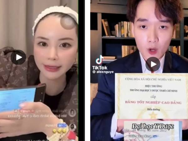 Phát hiện hành vi Tiktoker Yuki sử dụng hình ảnh bằng tốt nghiệp giả để quảng cáo dịch vụ làm đẹp trái phép trên mạng xã hội
