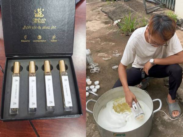 Phanh phui đường dây sản xuất nước hoa giả trị giá hàng chục tỷ đồng
