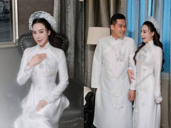 Cô dâu Hồ Quỳnh Hương lộ diện, khoe nhan sắc chồng doanh nhân và hé lộ thực đơn đặc biệt đãi khách