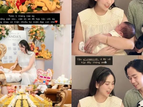 MC Mai Ngọc khoe tiệc đầy tháng cực hoành tráng của con trai, để lộ quan hệ với mẹ chồng