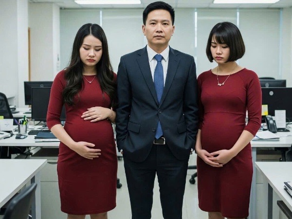 Cả công ty cùng đi du lịch, 3 tháng sau 2 thư ký sát cánh bên sếp tổng Linh và Vy đều thông báo mình có bầu