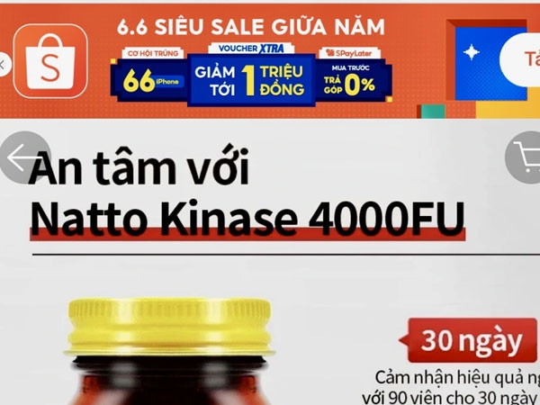 Nhiều sản phẩm omega, bổ khớp... bán trên Lazada, Shopee bị Bộ Y tế 'tuýt còi'