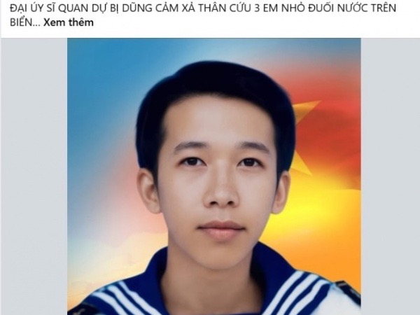 Xót xa trước sự hy sinh của đồng chí Đại úy xả thân cứu 3 em nhỏ đuối nước ở Đồng Nai