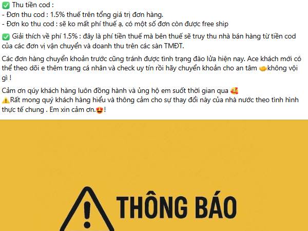 Chủ shop online đồng loạt từ chối COD, chuyển khoản thì 'cấm' ghi nội dung: Chuyện gì đang diễn ra?