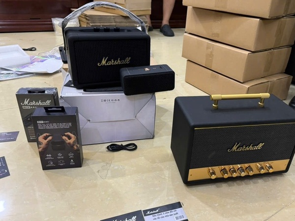 Đường dây sản xuất, buôn bán sản phẩm giả mạo Marshall, Fujisu, Omega… quy mô đặc biệt lớn