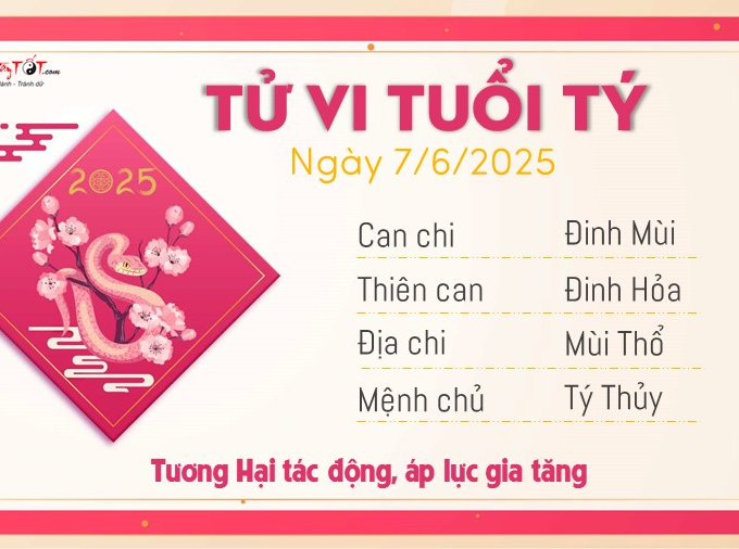 Tử vi thứ 7 ngày 7/6/2025 của 12 con giáp: Thìn quá an toàn, Thân rủng rỉnh