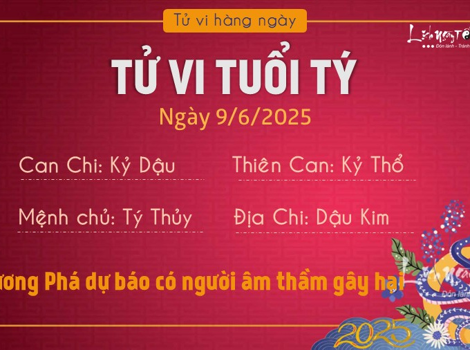Tử vi thứ 2 ngày 9/6/2025 của 12 con giáp: Sửu đào hoa, Dậu nghĩ nhiều