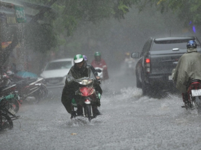 Từ mai, nhiều nơi mưa to đến rất to