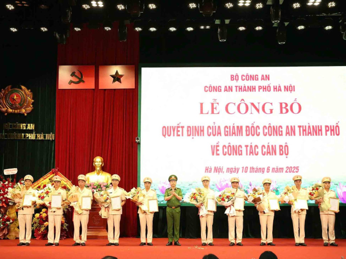 Điều động 38 Phó Trưởng phòng Công an Hà Nội giữ chức vụ tại đơn vị khác