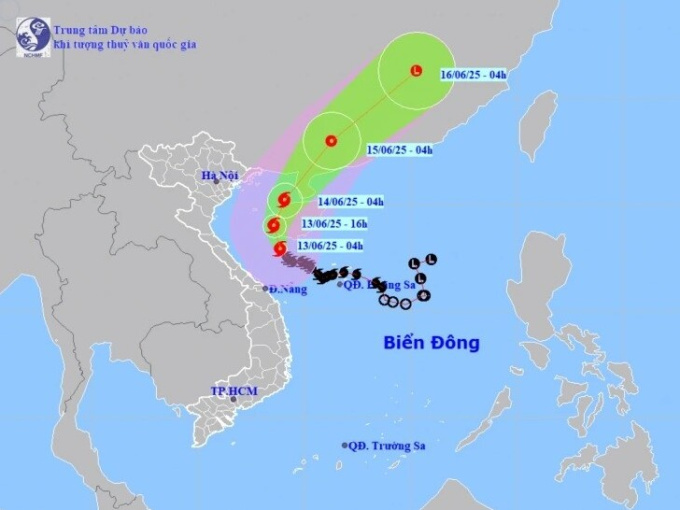 Bão số 1 giật cấp 13, gây sóng cao 6 mét và mưa lớn diện rộng