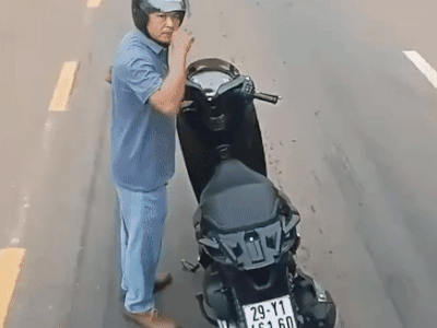 Người đàn ông chặn đầu ô tô, lớn tiếng 'biết bố mày là ai không?'