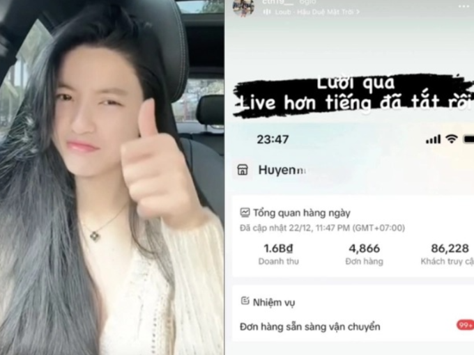 Chu Thanh Huyền khoe doanh thu bán hàng trong hơn 60 phút được 1,6 tỷ đồng với gần 5 nghìn đơn hàng