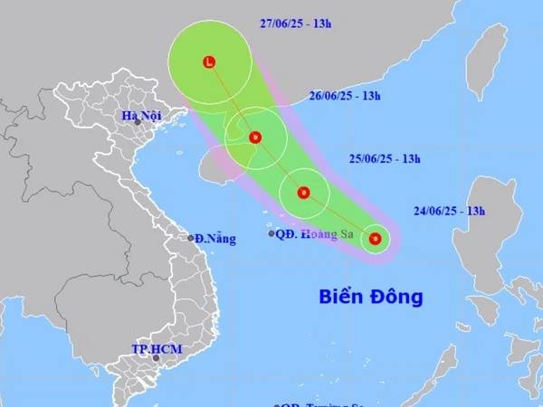 Áp thấp nhiệt đới hình thành trên Biển Đông