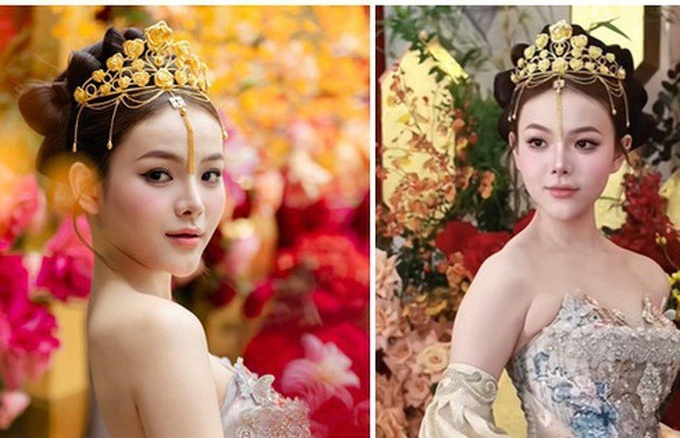 Danh tính cô dâu Sài Gòn xinh đẹp, đội trên đầu vương miệng làm từ 10 cây vàng 'gây bão' MXH
