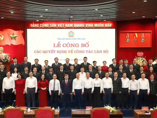 Công bố danh sách 29 Chánh án TAND các tỉnh sau sáp nhập
