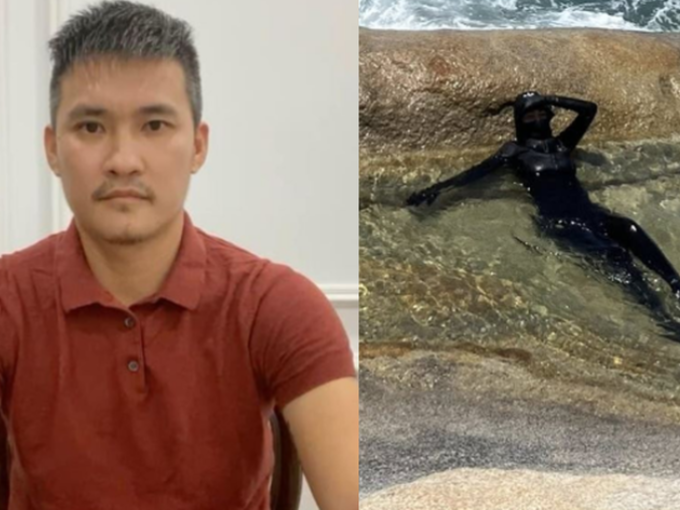 Công Vinh đăng status 5 chữ cùng hình ảnh Thủy Tiên tắm biển cũng gây xôn xao, chú ý