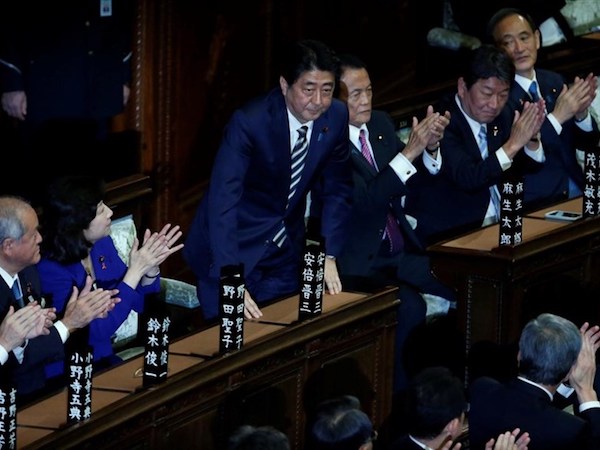 Ông Shinzo Abe tái đắc cử Thủ tướng Nhật Bản