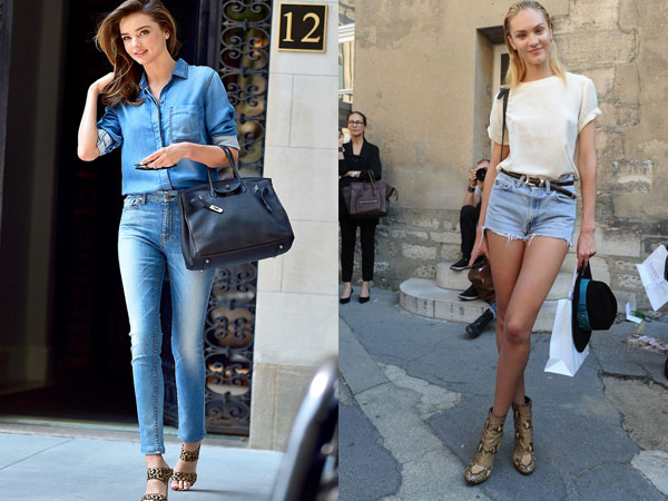 Bí quyết diện quần jeans sành điệu như thiên thần Victoria's Secret