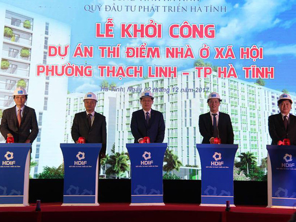 Hà Tĩnh khởi công dự án thí điểm nhà ở xã hội cho người có thu nhập thấp
