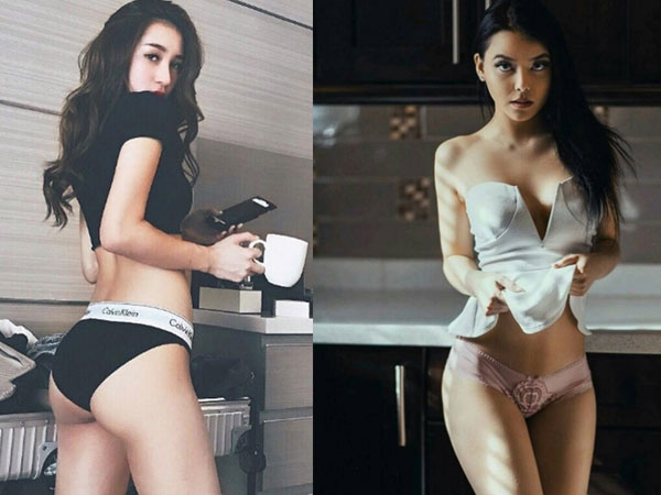 Chán bồn tắm, phòng ngủ, mỹ nhân châu Á giờ lả lơi bên bếp ăn