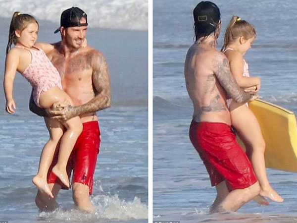 Hình ảnh Harper béo ú bị dân mạng chê xấu, vợ chồng Beckham 'nổi trận lôi đình'