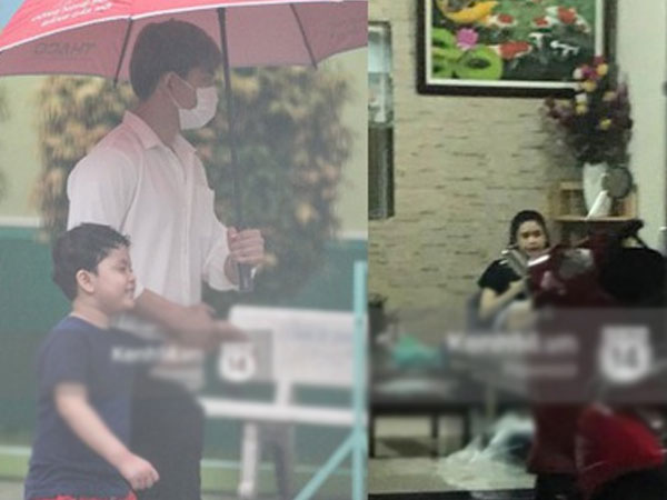 Im lặng giữa tâm bão scandal, Trương Quỳnh Anh ở nhà chờ Tim đón con trai đi học về