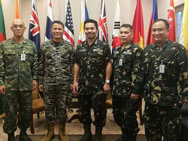 Huyền thoại Pacquiao được phong hàm đại tá quân đội