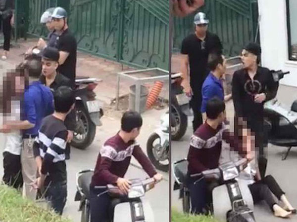 Hà Nội: Cô gái bị nam thanh niên túm tóc kéo lê, đánh giữa phố