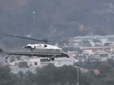 Video: Marine One của Tổng thống Trump bay thử ở Đà Nẵng