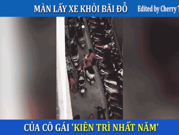 Video: 'Cô gái kiên trì nhất năm' ở bãi giữ xe gây chú ý cộng đồng