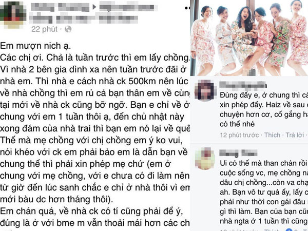 Nàng dâu mới về nhà chồng, 'xách tay' cả bạn thân về ở chung nguyên tuần cho đỡ bỡ ngỡ