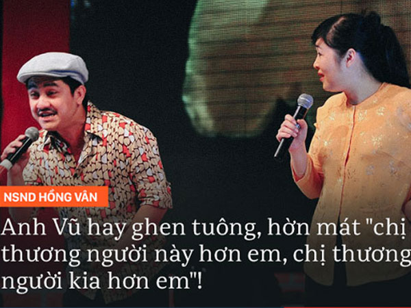 NSND Hồng Vân: 'Anh Vũ là em nhưng tôi coi như con trai lớn'