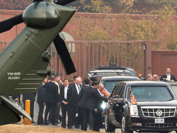 Trump hủy chuyến thăm khu phi quân sự liên Triều vì sương mù