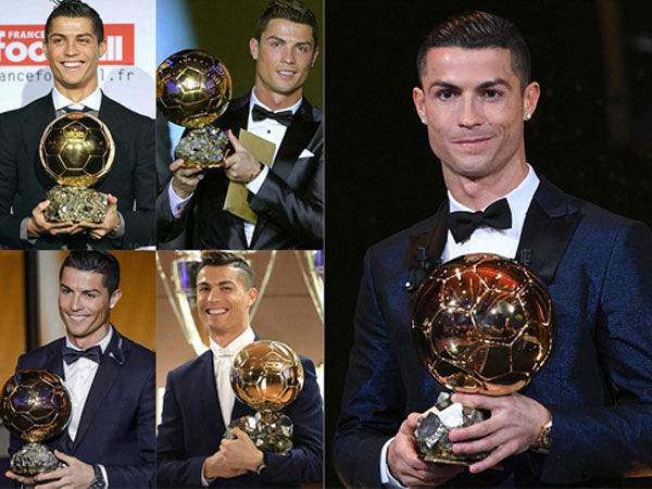 Ronaldo giành Quả Bóng Vàng thứ năm