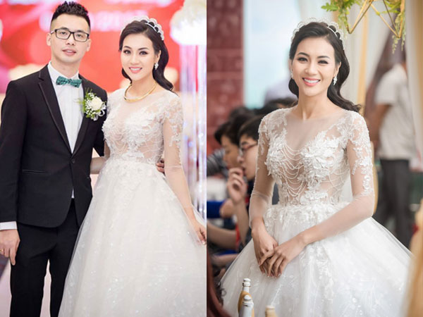 Hot girl 'Tuyệt tình cốc' bạo dạn mặc váy xuyên thấu trong ngày cưới