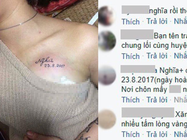 Trót dại xăm tên người yêu lên ngực, cô gái đau khổ nhờ "chữa cháy"