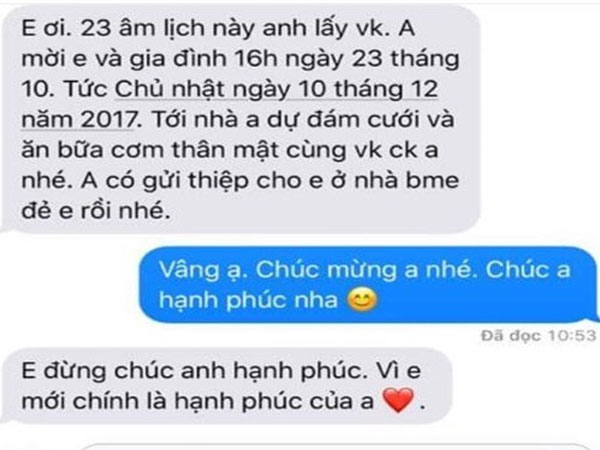 Chú rể 'chung thủy' nhất 2017 đây rồi, mời người cũ đi đám cưới còn tranh thủ 'thả thính': Em là hạnh phúc của anh