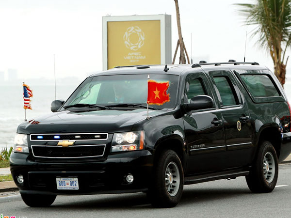 Xe thay thế 'The Beast' chở ông Trump tại Đà Nẵng là gì?