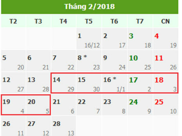 Chính phủ dự kiến quyết thời gian nghỉ Tết bảy ngày