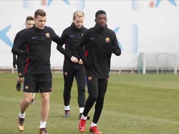 'Bom tấn' Dembele báo tin vui cho Barca
