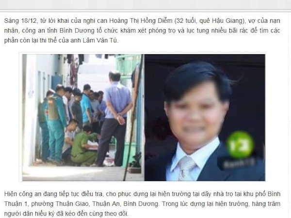 Người đàn ông ở Quảng Nam hoang mang vì bị nhầm thành người chồng trong vụ giết người phân xác ở Bình Dương