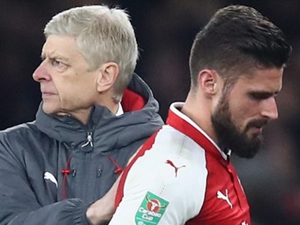 Arsenal mất Giroud ở trận gặp Liverpool