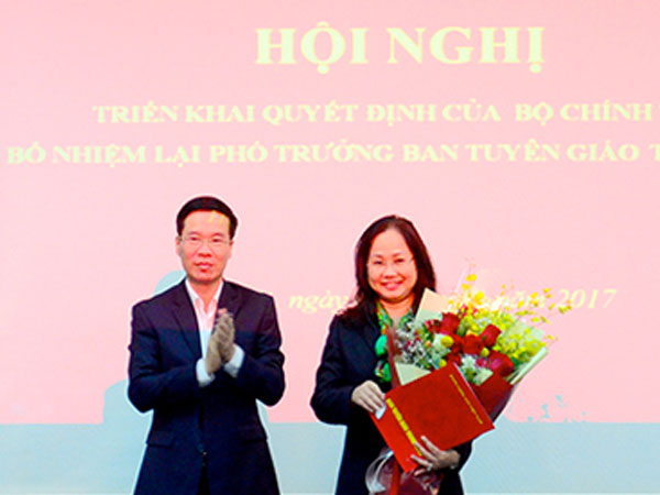Phó trưởng Ban Tuyên giáo làm Bí thư Tỉnh uỷ Lạng Sơn