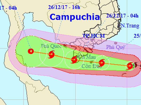 Bão Tembin giảm cấp