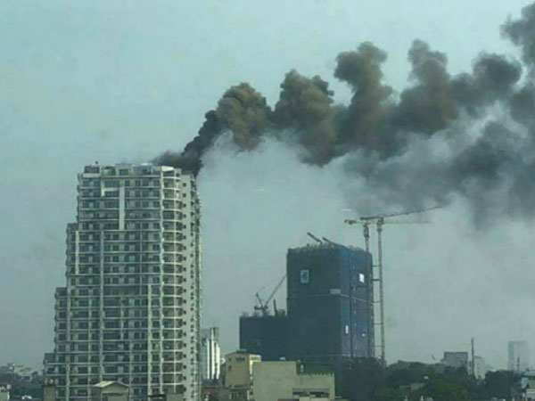 Cháy chung cư cao cấp ở Hà Nội